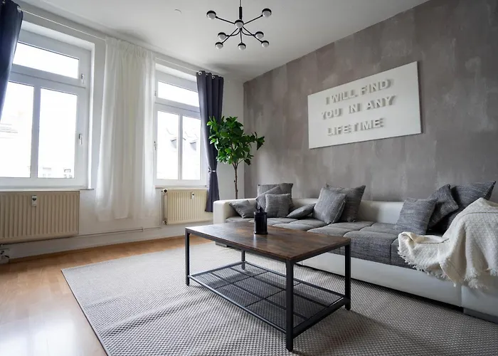 Charmantes 5-zi-boho: Zentrumsnah & Arbeitsbereich Apartment Leipzig